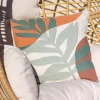 Coussin imprime tropical