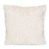Coussin jane 45x45 blanc