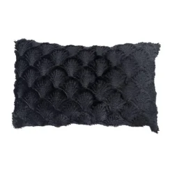 Coussin kalya 30x50cm noir