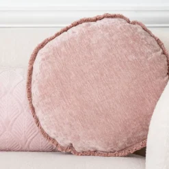 Coussin luxury blush d40cm