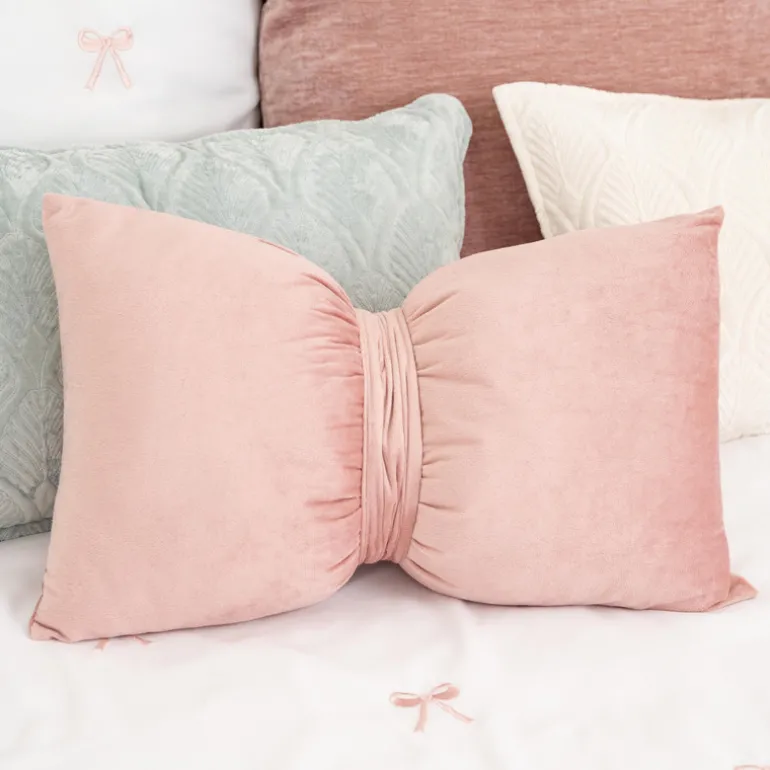 Coussin nAud velours 50x30cm blu