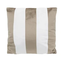 Coussin rya 40x40cm velours beig