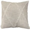Coussin tufte creme 40x40