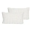 Coussin waffle 30x50cm creme