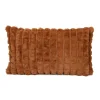 Coussin waffle 30x50cm marron