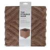 Cube de rangement chevron marron