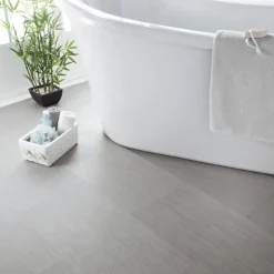 Dalles pvc gris effet raye