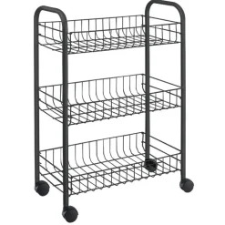 Desserte a roullettes 3 niveaux