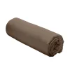 Drap housse 140x200 coton taupe