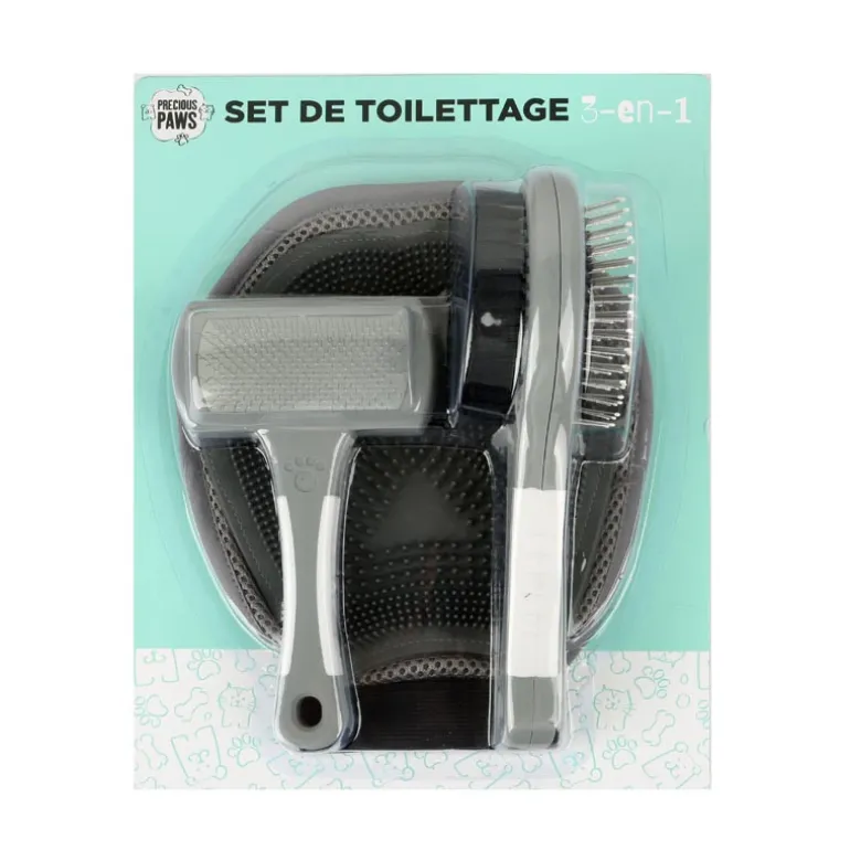 Ensemble brossage animaux x3