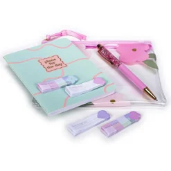 Ensemble etui pvc carnet stylo