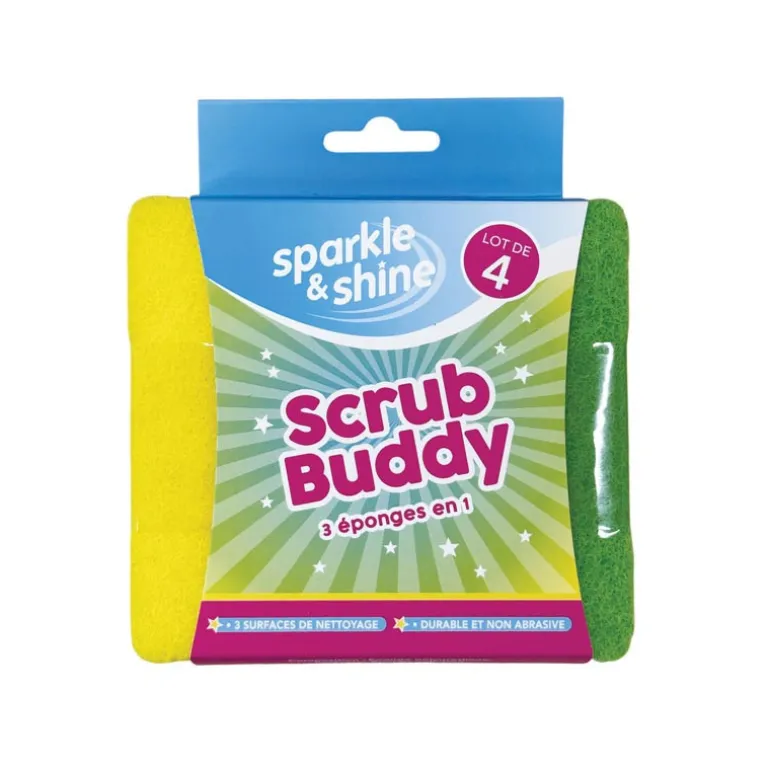 Eponge pince 3en1 x4