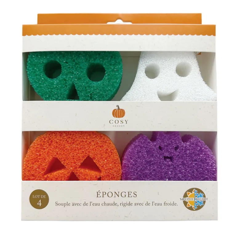 Eponge scrub halloween x4