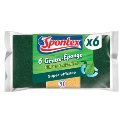 Eponges x6 fibres recyclees