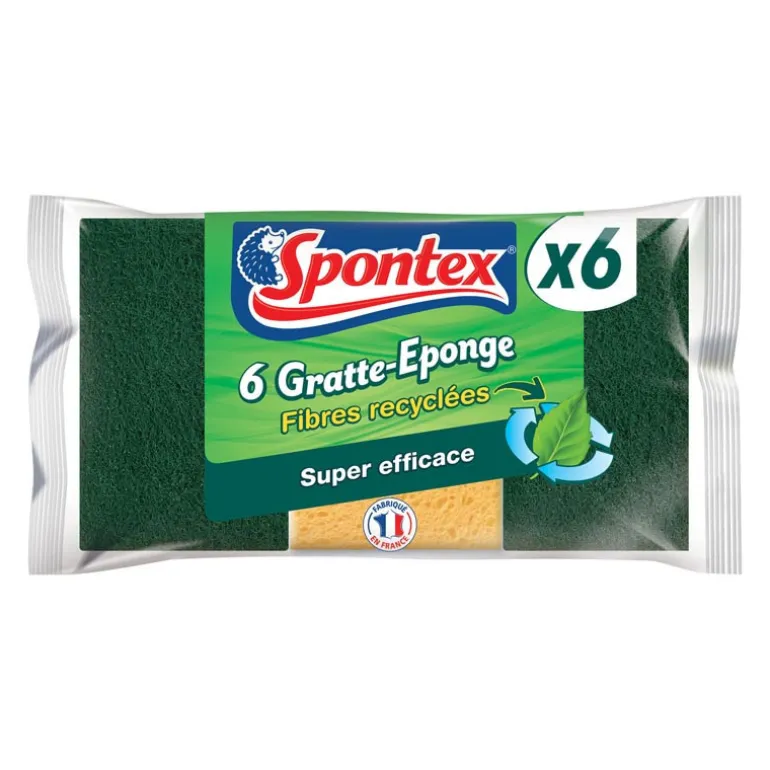 Eponges x6 fibres recyclees