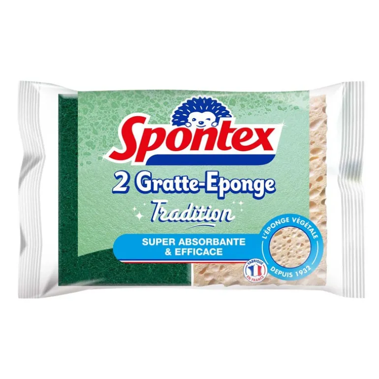 Eponges x2 gratte-eponge