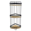 Etagere 3 niveaux bambou/metal