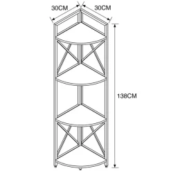 Etagere d angle 4 niveaux