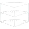 Etagere placard angle 3niv blanc