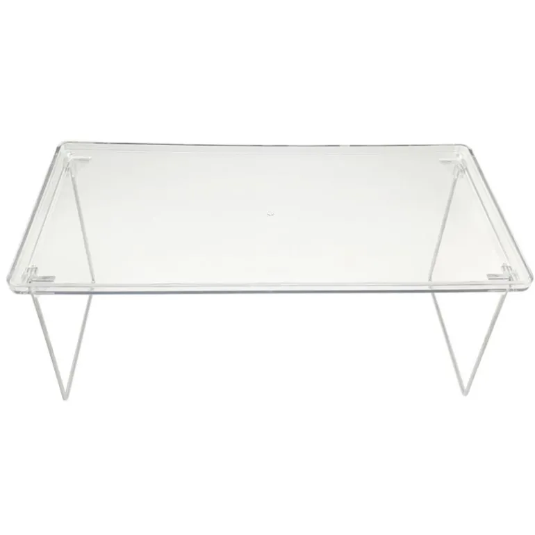 Etagere placard plast transp pli