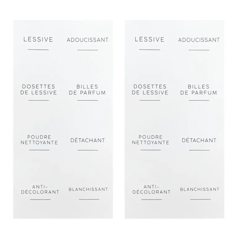 Etiquettes a coller buanderie