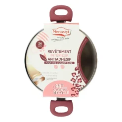 Faitout leopard rose 24cm