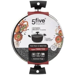 Faittout 28 alu forge caractere