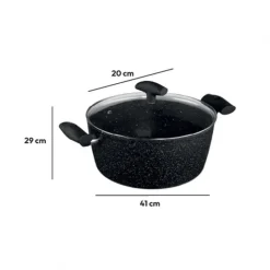 Faittout 28 alu forge caractere