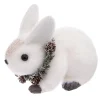 Figurine noel lapin couronne bra