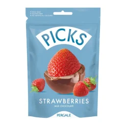 Fraise enrobee chocolat lait 90g