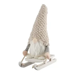 Gnome avec chapeau velours et lu