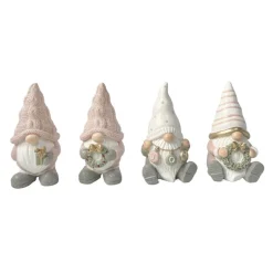 Gnome rose nude avec couronne