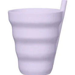 Gobelet+paille x8 rose/pastel