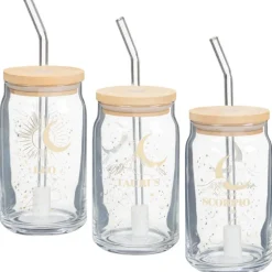 Gourde cannette en verre avec pa