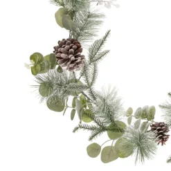 Guirlande givreee avec pommes de