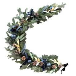 Guirlande nAuds bleu led 180cm