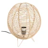 Lampe boule tressee