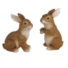 Lapin decoratif en resine x2