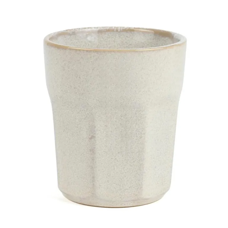 Latte mug reactive stoneware