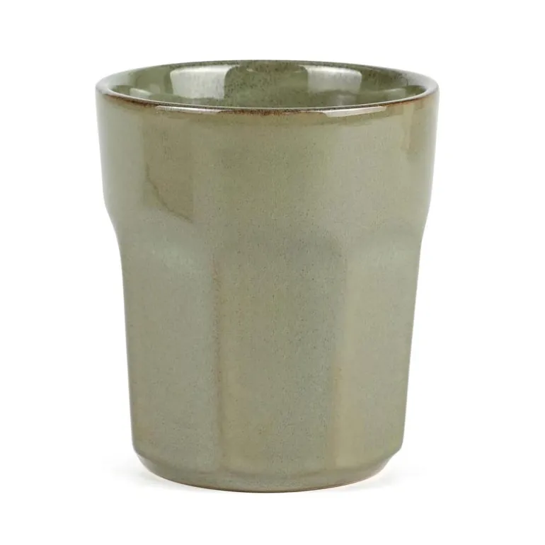 Latte mug reactive stoneware