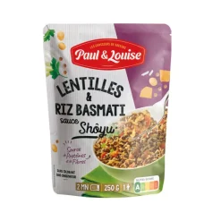 Lentilles riz basmati shoyu