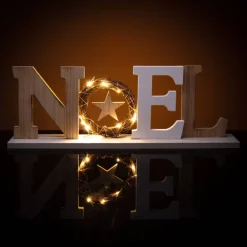 Lettre lumineuse noel