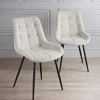 Lot 2 chaises alren creme