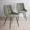 Lot 2 chaises alren vert