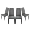 Lot de 4 chaises grises