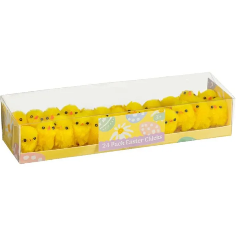 Lot de 24 poussins de paques