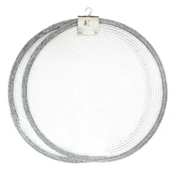 Lot de 2 sets de table blanc