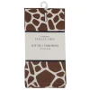 Lot de deux torchons girafe