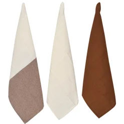 Lot x3 torchons gaufres 50x70cm