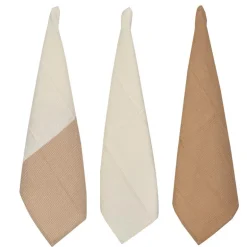 Lot x3 torchons gaufres 50x70cm